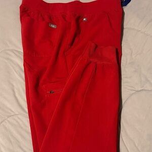 Figs Red Women’s Jogger Scrub Pants